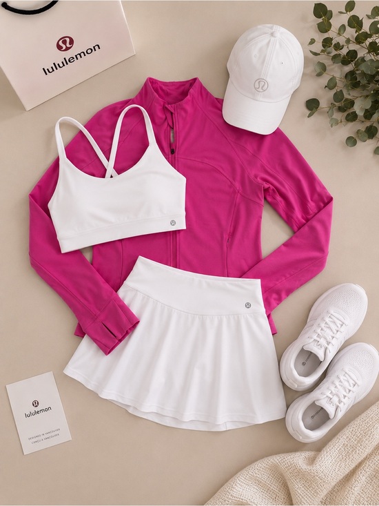 lululemon athletica Jackets & Blazers - lululemon athletica Hot Pink Zip-Up Jacket
